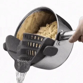 Colander in Use