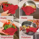 Kitchen Silicone Pot Strainer