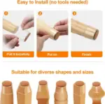 Transparent Chair Leg Floor Protector – Prevent Scratches & Reduce Noise on Wood & Tile Floors