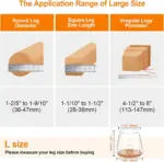 Transparent Chair Leg Floor Protector – Prevent Scratches & Reduce Noise on Wood & Tile Floors