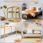 Transparent Chair Leg Floor Protector – Prevent Scratches & Reduce Noise on Wood & Tile Floors